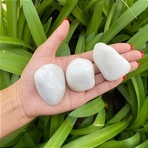 Quartzo Branco Rolado G - Sabedoria e Cura