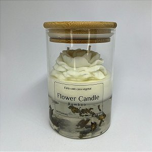 Vela Aromática Flower Candle - Bamboo