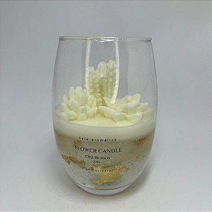 Vela Aromática Cacto - Chá Branco