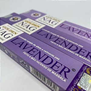 Incenso Golden Nag Lavanda - Efeito Calmante