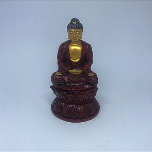 Buda Tibetano - Dourado e Vinho