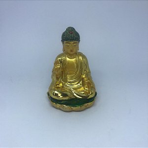 Buda Tibetano - Dourado e Verde