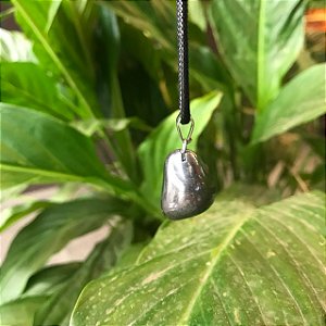 Colar de Pedra Hematita Rolada