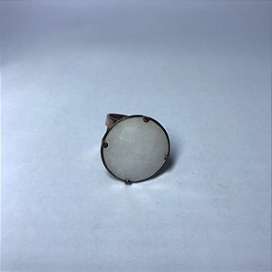 Anel Grande Quartzo Branco - Sabedoria e Cura