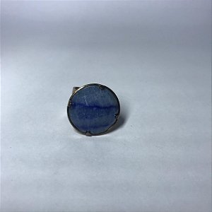 Anel Grande Quartzo Azul - Paz , tranquilidade e compreensão