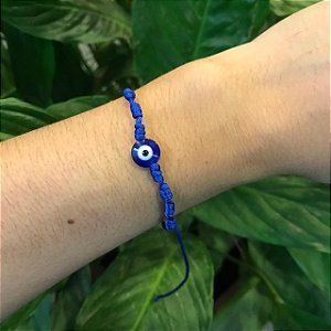 Pulseira Kabbalah 7 Nós - Olho Grego