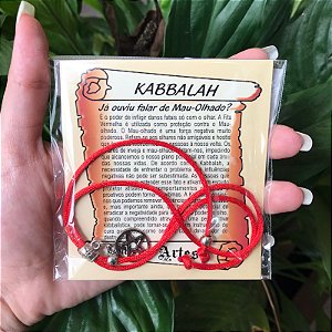 Pulseira Kabbalah Com Pingente Pentagrama - Proteção e Sorte
