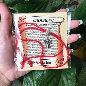 Pulseira Kabbalah Com Pingente Anjo - Proteção e Sorte