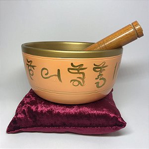 Tigela Tibetana Indiana - Laranja