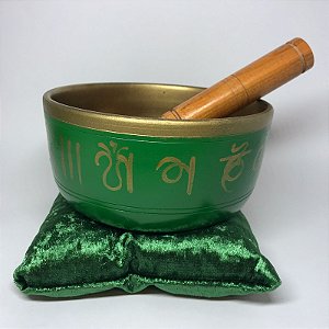 Tigela Tibetana Indiana - Verde