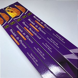 Kit com 5 Incensos Sândalo do Mysore (Zed Black)