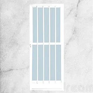 PORTA DE ALUMÍNIO BRANCA PALITO