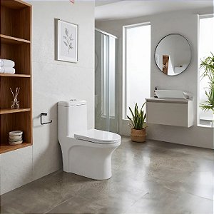 Vaso Monobloco Branco Cianita