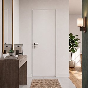 Porta CLM Madeira Lisa 1 Branca 60cm Direita