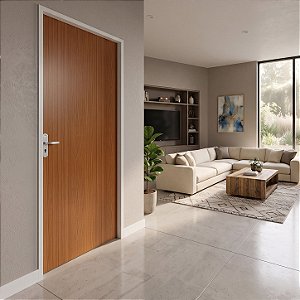 Porta MGM Madeira Mogno Lisa 80cm Direita