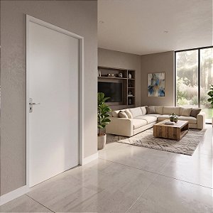 Porta MGM Madeira Branca Lisa 70cm Direita
