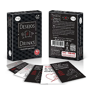 DESEJOS E DRINKS JOGO SENSUAL PARA CASAIS 50 CARTAS