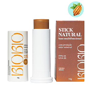 Base Multifuncional em Bastão com Proteção Solar FPS33 cor Cacau #600 - BioBio
