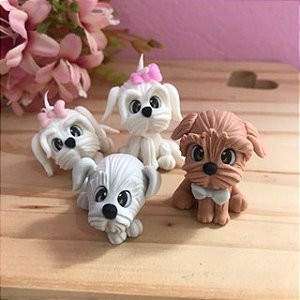 Micro Pets em Biscuit para Lembrancinha -  Miniature animals
