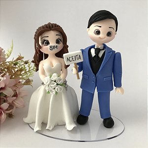 Noivinhos para Casamento Noiva Amarrada 15cm