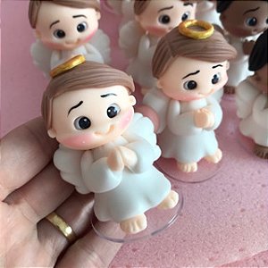 Anjinhos para Lembrancinhas em Biscuit Batismo Primeira Comunhão - Little angels for souvenirs