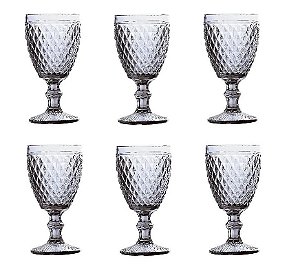 Cj 6 Taças P/ Água Bico De Abacaxi