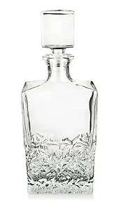 Garrafa Para Whisky Em Cristal De Chumbo 700ml Wolf Transparente