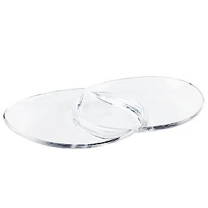 Petisqueira Vidivi Papaya 3 Divisórias Vidro Transparente