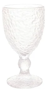 Taça De Água Lyor Petra De Cristal Martelado 320ml