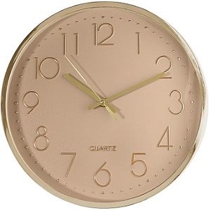 Relógio de Parede Dourado-Lyor