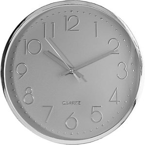 Relógio de Parede Cinza Lyor