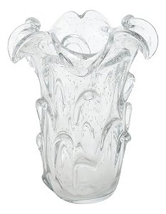 Vaso Decorativo Transparente Murano