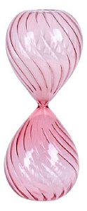 Ampulheta De Vidro 15 Minutos- Rosê