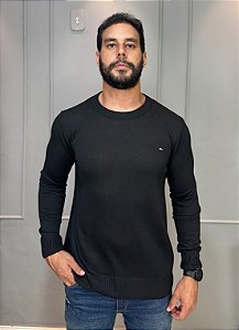 Suéter Tricot Tommy Hilfiger Preto