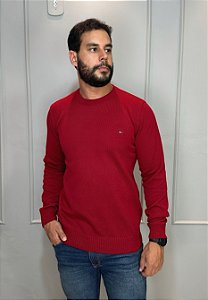 Suéter Tricot Tommy Hilfiger Vermelho