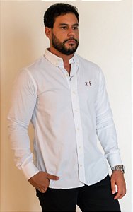Camisa Social R.L Oxford Custom Fit Branca