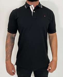 Gola Polo Tommy Hilfiger Preta