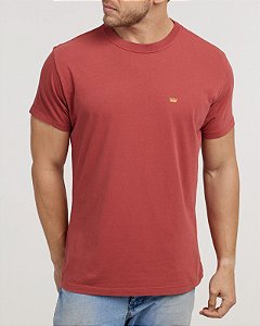 Camiseta Osklen Stone cor Marrom Avermelhado