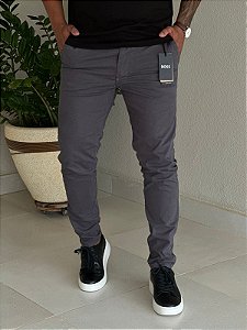 Calça Sarja Hugo Boss Chumbo