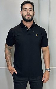 Gola Polo R.L Preta Small Poney Amarelo