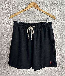 Short Linho RL Preto SmallPoney Vermelho