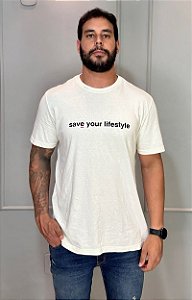 Camiseta Stone Branco Gelo