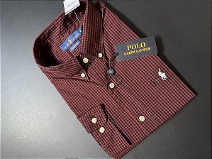 Camisa Social R.L Algodão Custom Fit Micro Xadrez