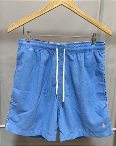 Short Linho RL Azul Claro