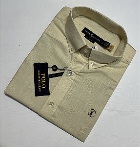 Camisa Social R.L Linho Custom Fit