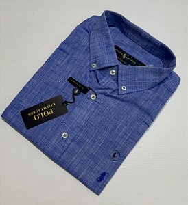 Camisa Social R.L Linho Custom Fit