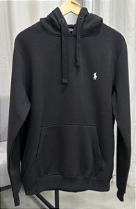 Moletom R.L Canguru Custom Fit Preto