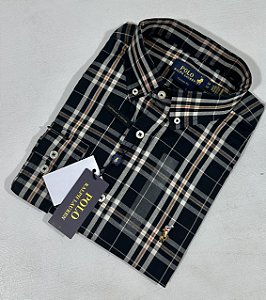 Camisa Social R.L Algodão Custom Fit Xadrez