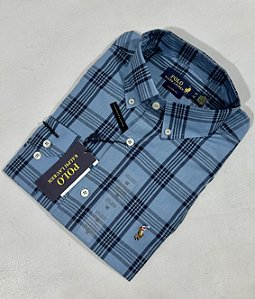 Camisa Social R.L Algodão Custom Fit Xadrez