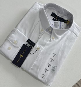 Camisa Social R.L Oxford Custom Fit Branca